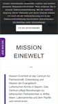 Mobile Screenshot of mission-einewelt.de
