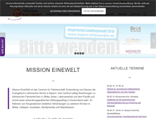 Tablet Screenshot of mission-einewelt.de